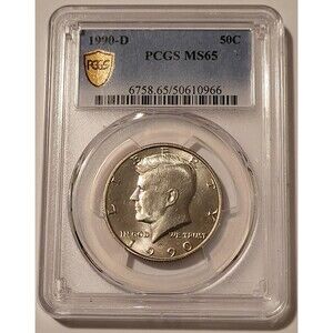 1990 D Kennedy Half Dollar MS65 PCGS GSH